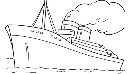 Титаник раскраска