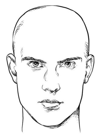 Лицо человека раскраска
