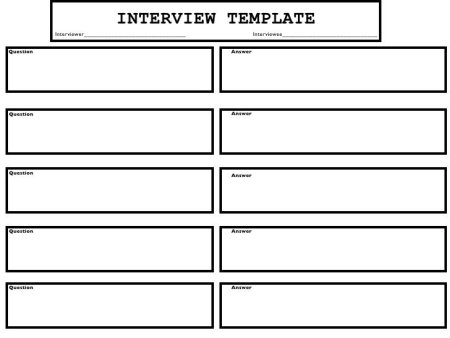 Interview Template