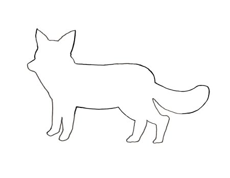 Лиса контур