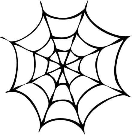 Паутина и человек паук черно белые