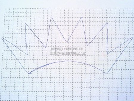 Схема короны из бумаги
