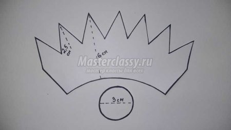 Трафарет короны для фоамирана