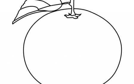 Апельсин раскраска