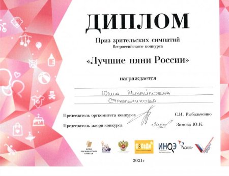 Номинация приз зрительских симпатий