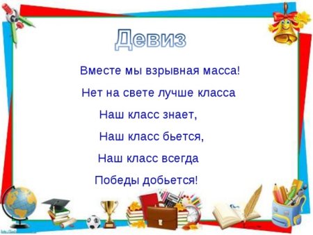 Название для уголка класса