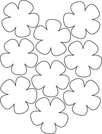 Цветы шаблоны для вырезания