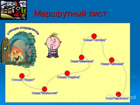 Пример маршрутного листа для квеста