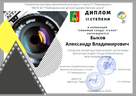 Диплом фотоконкурс