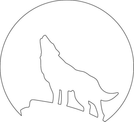 Раскраска волк