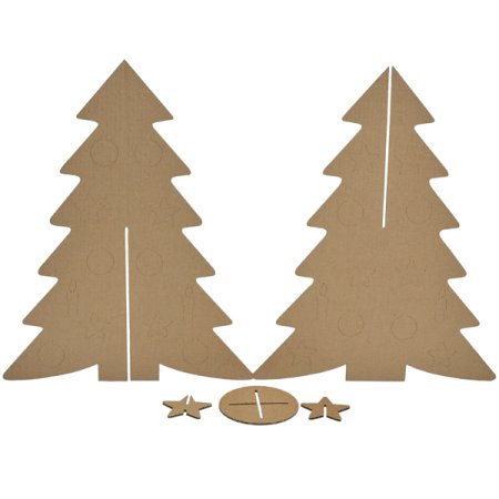 Елка из картона