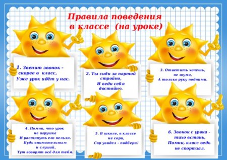 Правила поведения в классе