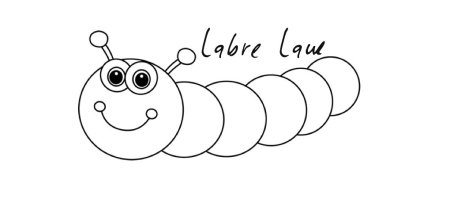 Caterpillar PNG Clipart Black and White