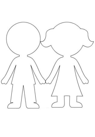 Трафарет человечка