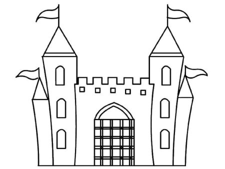 Раскраска замок