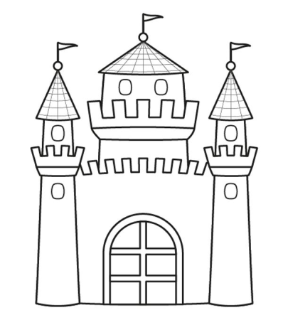 Детские раскраски замок