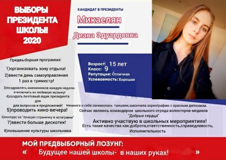 Выборы президента школы