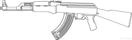 АК 47 рисунок