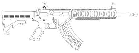 Автомат м4а1 чертежи