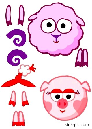 Бараш из смешариков из бумаги шаблоны