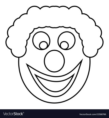 Шаблон лицо клоуна для аппликации (45 фото)