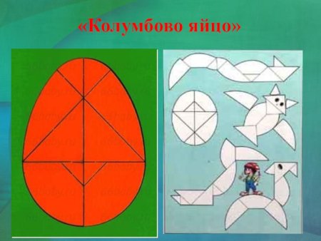 Геометрические головоломки Колумбово яйцо