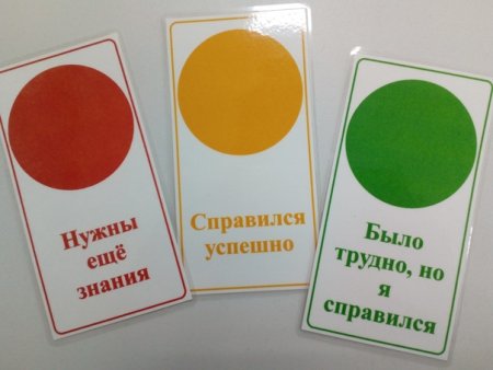 Сигнальный карточки для первоклассников