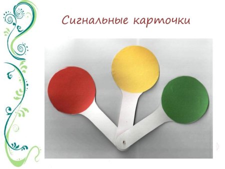 Сигнальные карточки для 2 класса