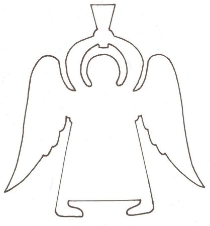 Трафарет ангела
