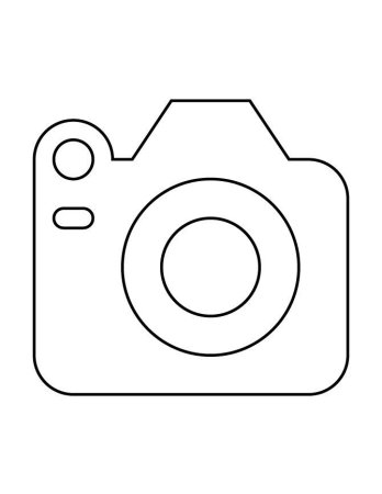 Трафарет фотоаппарата для вырезания