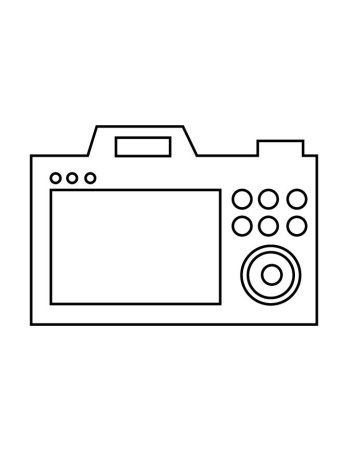 Фотоаппарат раскраска