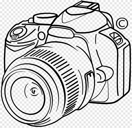 Фотоаппарат Canon вектор вид сбоку