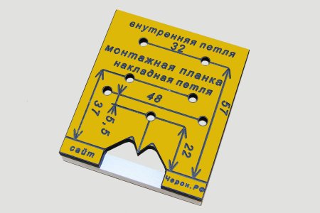 Мебельный шаблон МШ-05 для ручек 96.128мм