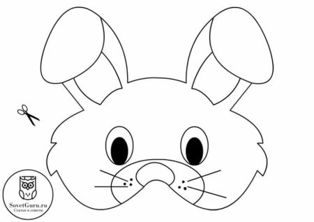 Трафареты масок животных