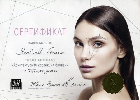 Подарочный сертификат бровиста