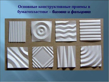 Бумагопластика биговка и фальцовка