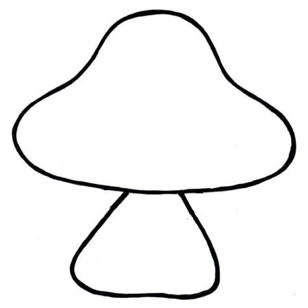 Шаблон гриб раскраска (44 фото)