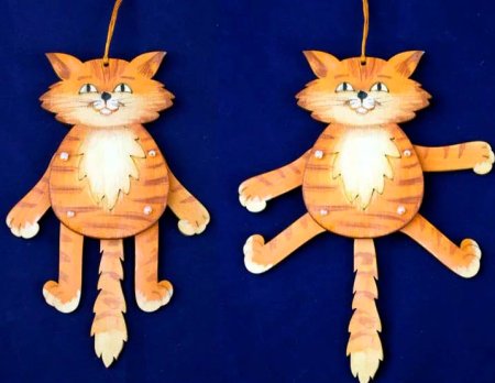 Подвижные игрушки из картона