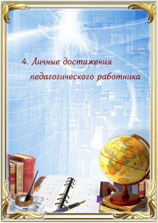 Портфолио учителя