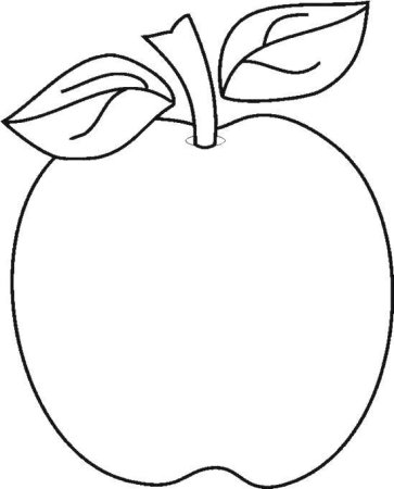 Шаблон яблоко с листочком (44 фото)
