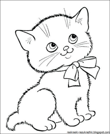 Раскраска кошечка