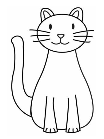 Кошка рисунок