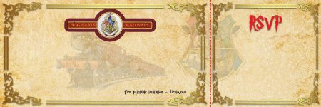 Пригласительный билет в стиле Гарри Поттера