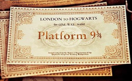 Гарри Поттер билет 9 3/4