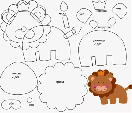 Игрушки из фетра выкройки