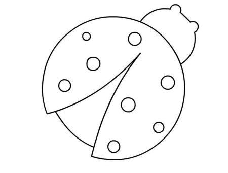 Божья коровка шаблон