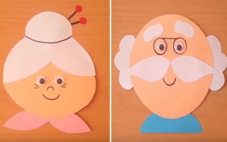 Раскраска портрет бабушки и дедушки