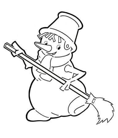 Вытынанки Снеговик