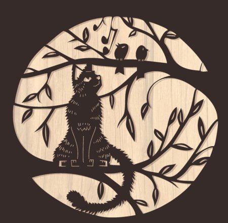 Вытынанки кошки