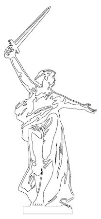 Родина мать зовет вытынанка на окна